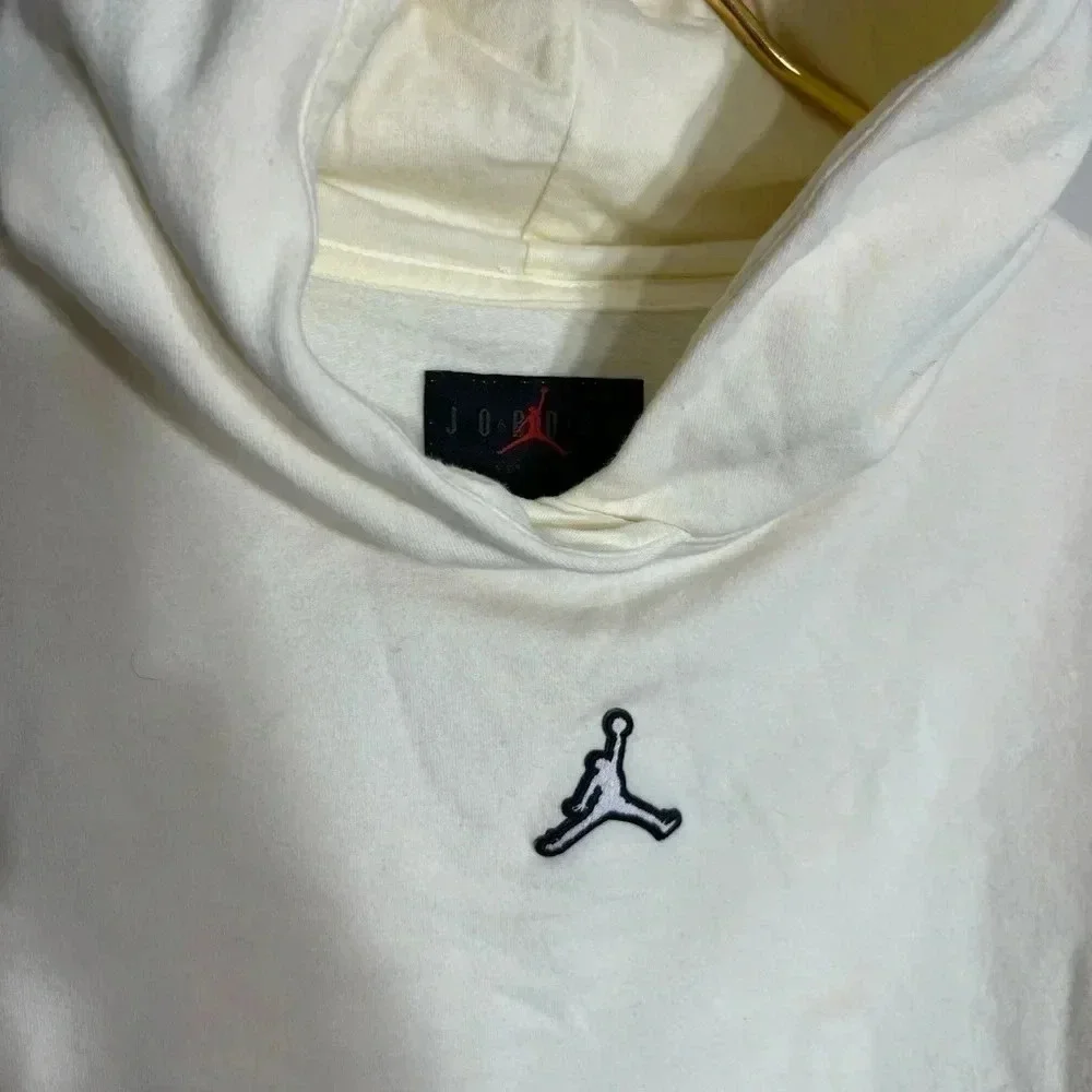 Girls Michael Jordan‎ cropped cream hoodie size M